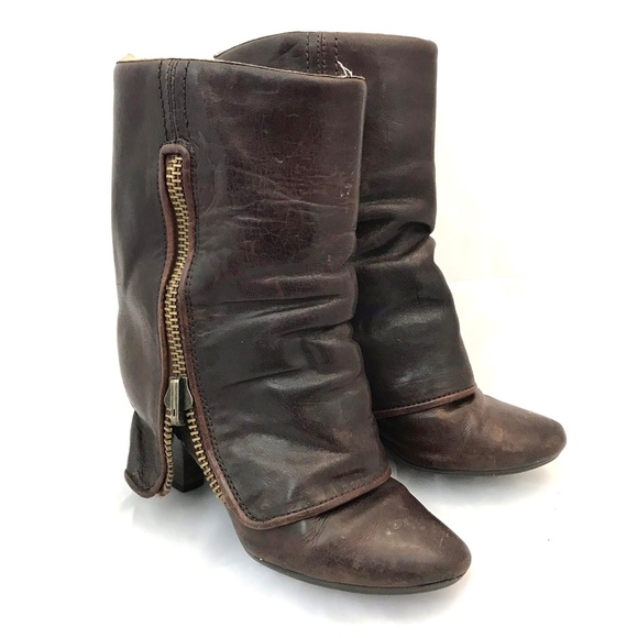 Frye Shoes - Frye Dannika Piping Zip Cuffed Boots leather Boho
